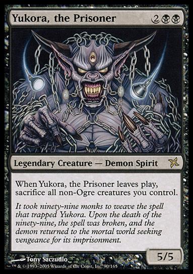 Magic the Gathering: Betrayers of Kamigawa (Base Set) card 90 Yukora, the Prisoner