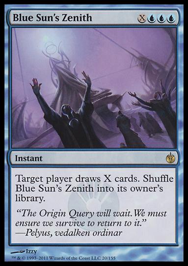 Magic the Gathering: Mirrodin Besieged (Base Set) card 20 Blue Sun's Zenith