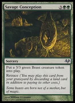 Magic the Gathering: Eventide (Base Set) card 75 Savage Conception