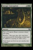 Magic the Gathering: Eventide (Base Set) card 75 Savage Conception