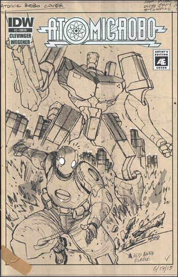 Atomic Robo and the Ring of Fire issue 2-C Giannis Milonogiannis Artist's Edition 1:10 Cover