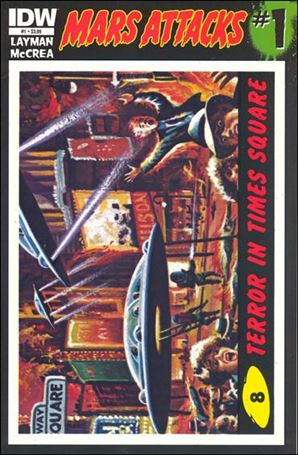 Mars Attacks (2012) issue 1-H Card #8 (Terror in Times Square)