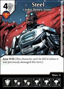 DC Comics Dice Masters World's Finest card 19 Steel: John Henry Irons