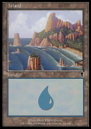 Magic the Gathering: Odyssey (Base Set) card 336 Island