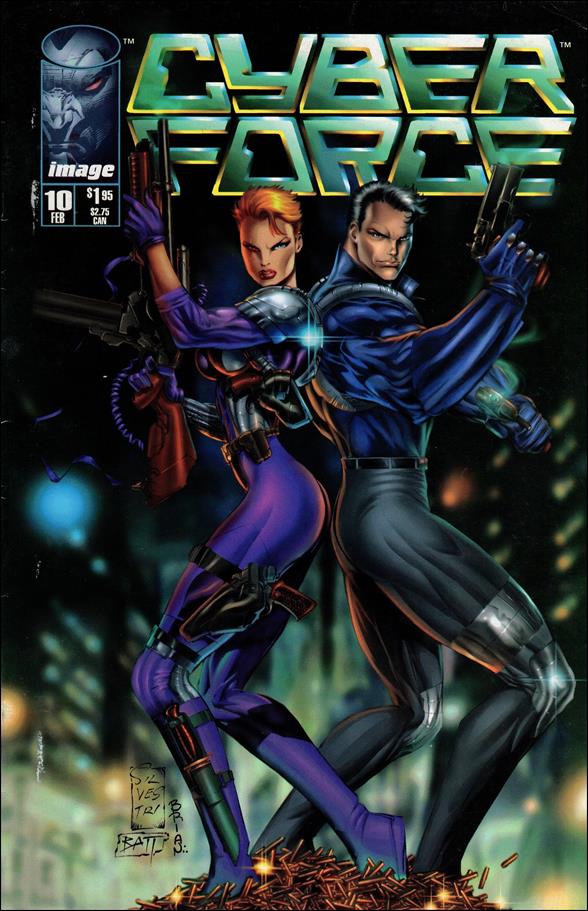 Cyberforce (1993) issue 10-B Silver Logo