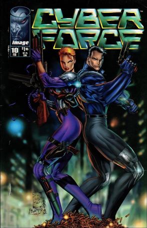 Cyberforce (1993) issue 10-B Silver Logo