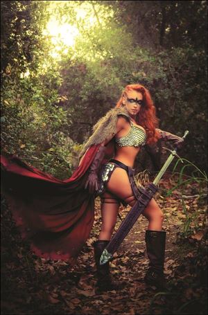 Red Sonja: Black White Red issue 7-J 1:20 Virgin Cosplay Photo Cover