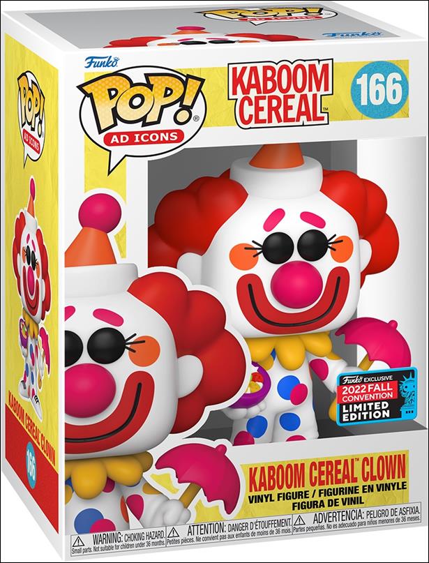 POP! Ad Icons figure 166-B Kaboom Cereal Clown Fall Convention Exclusive