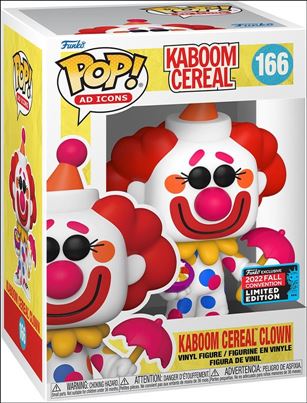 POP! Ad Icons figure 166-B Kaboom Cereal Clown Fall Convention Exclusive