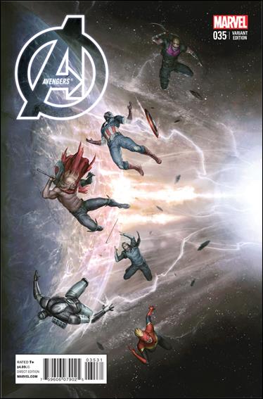 Avengers (2013) issue 35-B Agustin Alessio 1:10 Left Side Cover