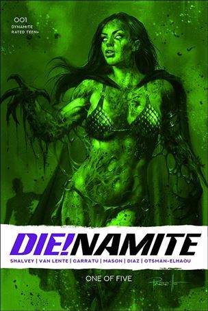 Die!namite issue 1-H Lucio Parrillo 1:13 Green Tint Cover