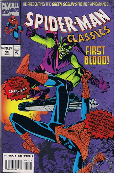 Spider-Man Classics issue 15 Polybagged Purple Cover with Animation Cell