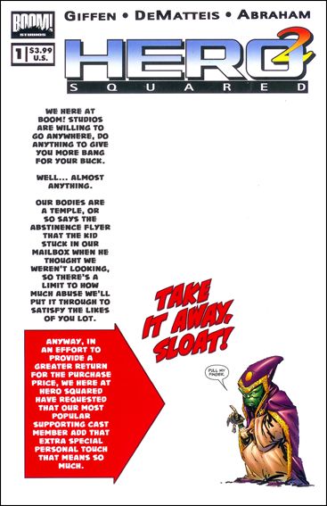 Hero Squared (2005) issue 1-B Keith Giffen "Pull My Finger" Cover