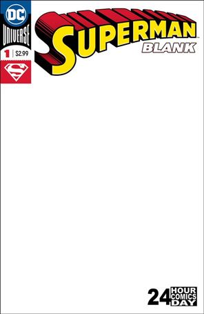 Superman Blank Comic Cover Image 1