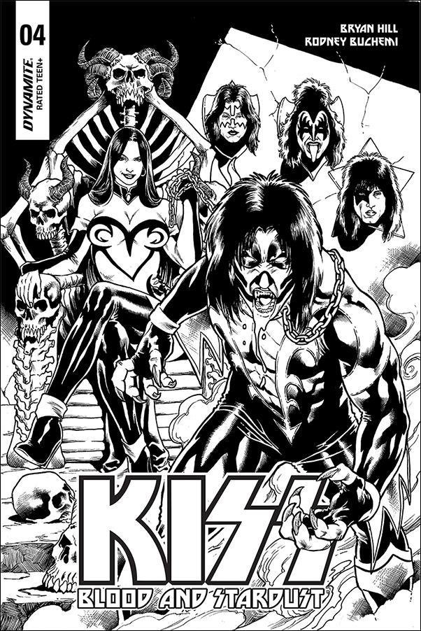 Kiss: Blood and Stardust issue 4-E Rodney Buchemi 1:10 Black & White Cover