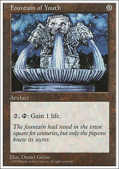 Magic the Gathering: 5th Edition (Base Set) card 372 Fountain of Youth