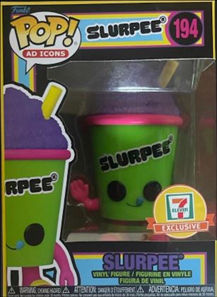 POP! Ad Icons figure 194 Slurpee (Blacklight) (GreenCup) 7-Eleven Exclusive