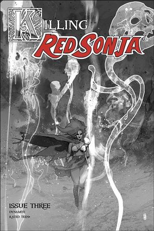Killing Red Sonja issue 3-E Christian Ward 1:10 Greyscale Cover