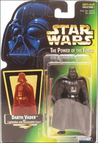 Star Wars: The Power of the Force 2 3 3/4" Basic Action Figures figure 4-E Darth Vader (Green Card) (Collection 1) (Holofoil)