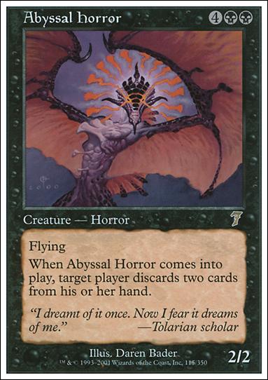 Magic the Gathering: 7th Edition (Base Set) card 115 Abyssal Horror