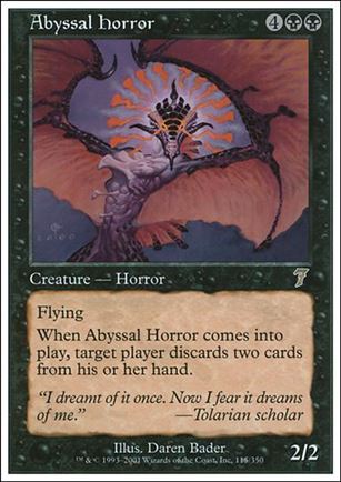 Magic the Gathering: 7th Edition (Base Set) card 115 Abyssal Horror