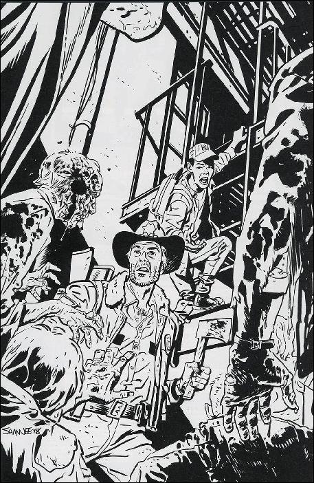 Walking Dead (2003) issue 2-F Chris Samnee B/W Virgin Walking Dead Day Cover