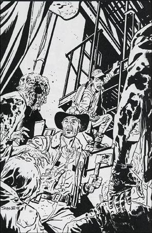 Walking Dead (2003) issue 2-F Chris Samnee B/W Virgin Walking Dead Day Cover