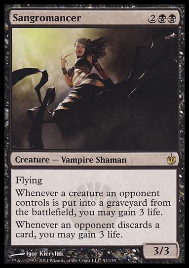 Magic the Gathering: Mirrodin Besieged (Base Set) card 53 Sangromancer