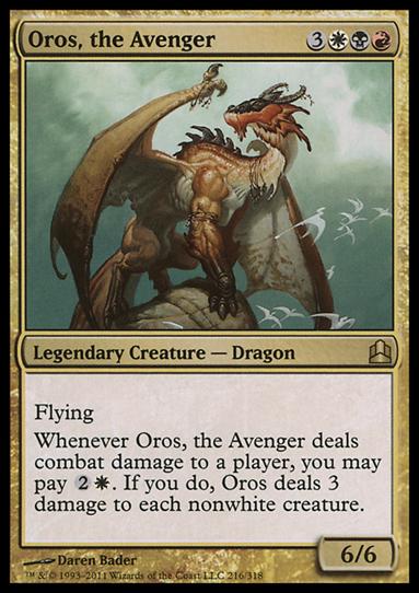 Magic the Gathering: Commander (Base Set) card 216 Oros, the Avenger
