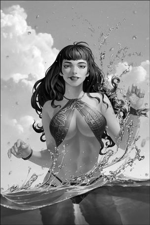 Bettie Page (2020) issue 4-I Jung-Geun Yoon 1:15 B&W Virgin Cover