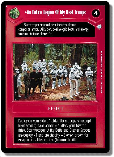 Star Wars: Endor Limited (Base Set) card 26 An Entire Legion Of My Best Troops