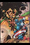 Marvel Heroes and Villains (Silver Foil Parallel Base Set) card 70 Captain America vs Loki
