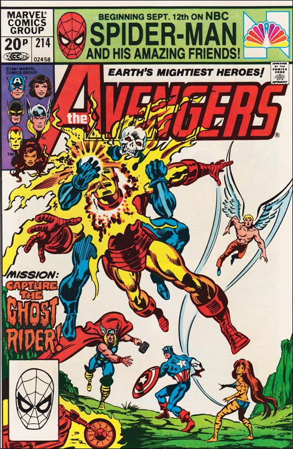 Avengers (1963) issue 214-B UK Price Cover