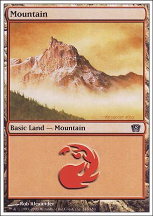Magic the Gathering: 8th Edition (Base Set) card 346 Mountain