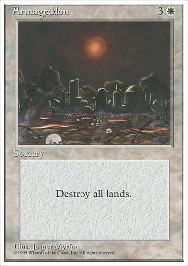 Magic the Gathering: 4th Edition (Base Set) card 5 Armageddon