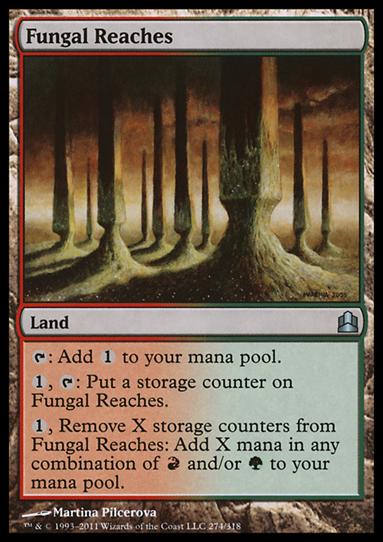 Magic the Gathering: Commander (Base Set) card 274 Fungal Reaches
