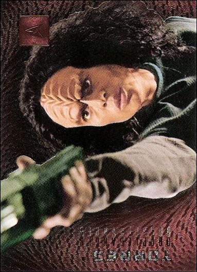 30 Years of Star Trek: Phase Two (Dopplegangers Foil Card Subset) card F9 Torres in "Faces"