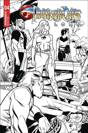 Thundercats: Lost issue 4-H Clayton Henry B&W 1:10 Cover