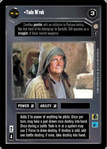 Star Wars: Coruscant Limited (Base Set) card 7 Yade M'rak