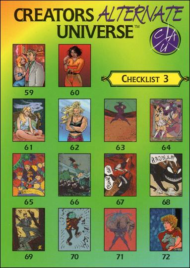 Creators Alternate Universe (Base Set) card 90 Checklist 3