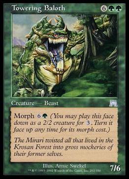 Magic the Gathering: Onslaught (Base Set) card 292 Towering Baloth