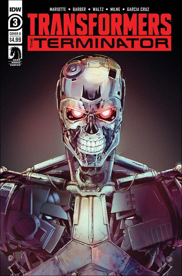 Transformers vs the Terminator issue 3-B Andrew Griffith Cover