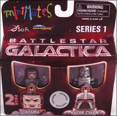 Battlestar Galactica Minimates (Toys R Us Series) figure 1 Adama and Razor Cylon