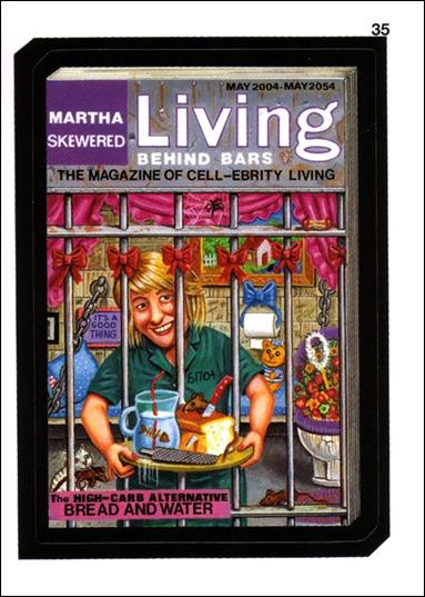 Wacky Packages All-New: Series 1 (Base Set) card 35 Martha Skewered