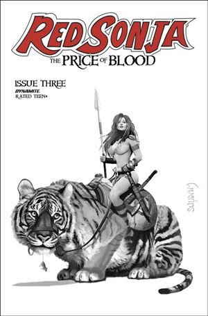 Red Sonja: Price of Blood issue 3-G Arthur Suydam 1:11 Black & White Cover