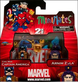 Marvel Minimates figure 121 Civil War Captain America and Arnim Zola