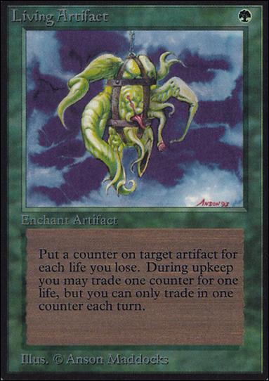 Magic the Gathering: Limited Edition Alpha (Base Set) card 208 Living Artifact