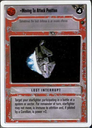Star Wars: Dagobah Revised (Base Set) card 140 Moving To Attack Position