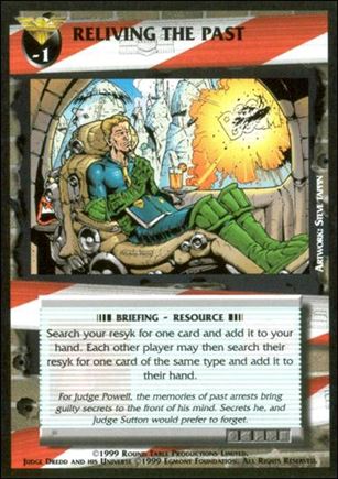 Dredd: The Card Game card 111 Reliving the Past