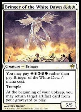 Magic the Gathering: Fifth Dawn (Base Set) card 7 Bringer of the White Dawn
